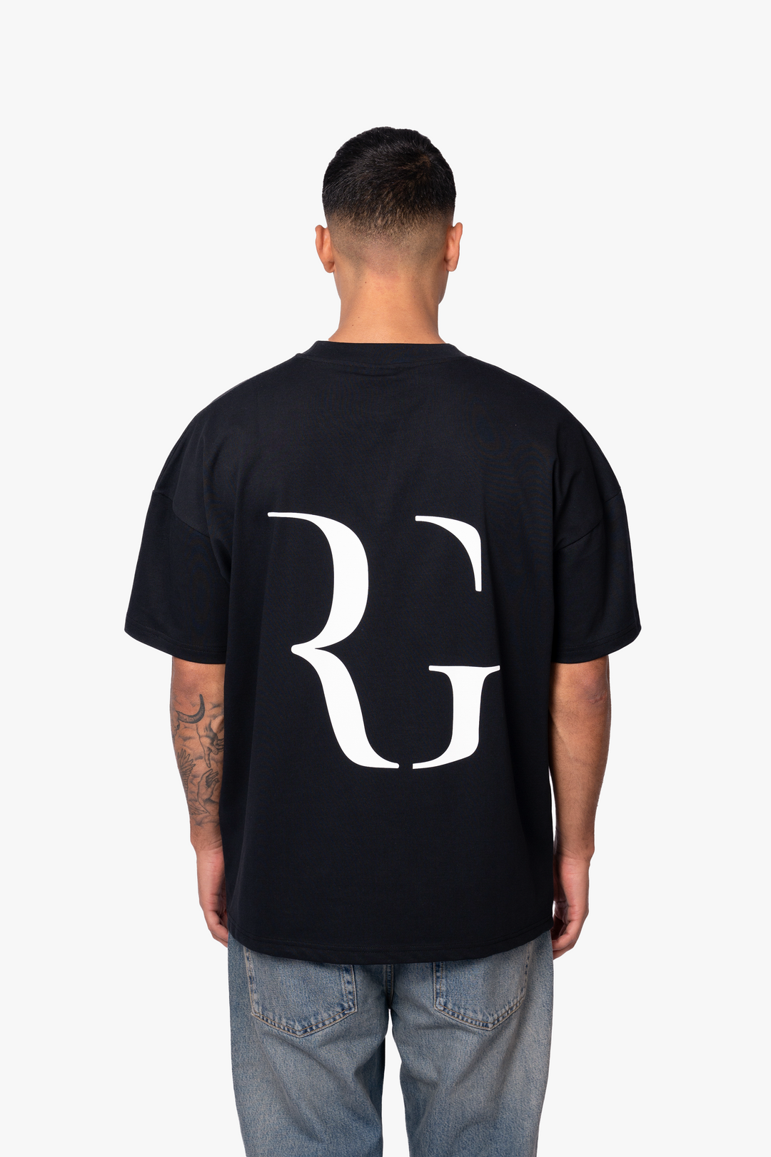 INITIALS T-SHIRT | BLACK