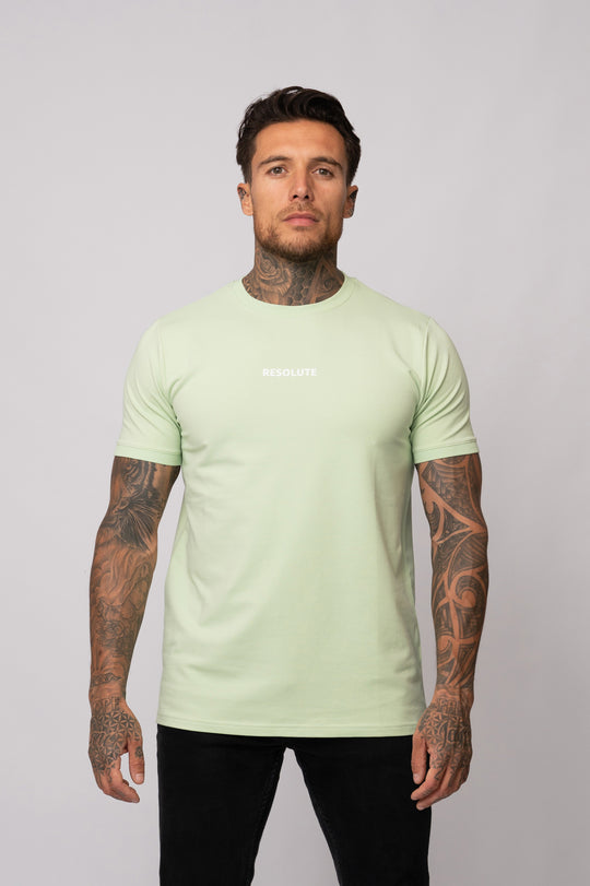 ICONIC CREST T-SHIRT | PASTEL GREEN / WHITE