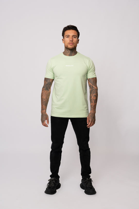 ICONIC CREST T-SHIRT | PASTEL GREEN / WHITE