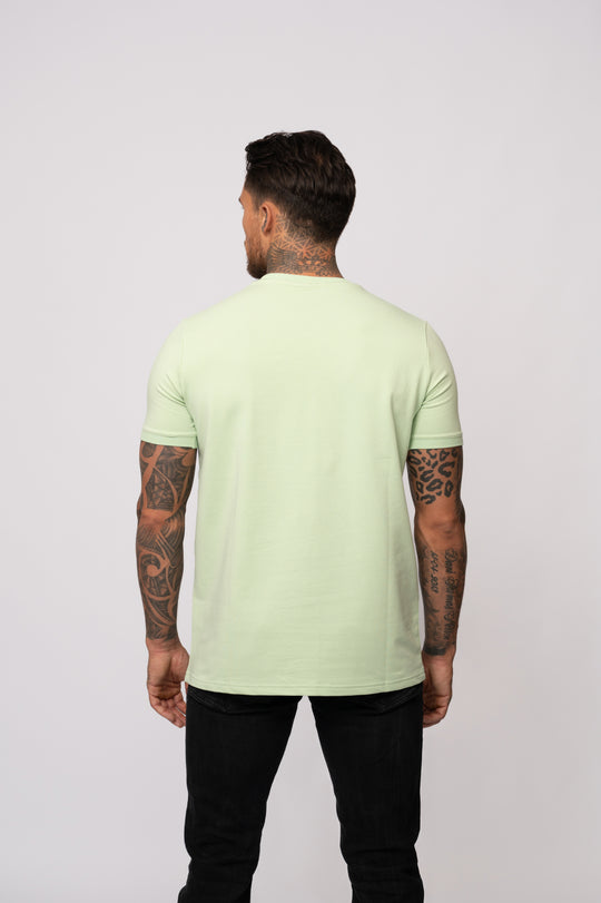 ICONIC CREST T-SHIRT | PASTEL GREEN / WHITE