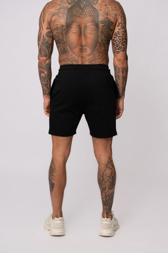 ICONIC CREST SHORTS | BLACK / WHITE