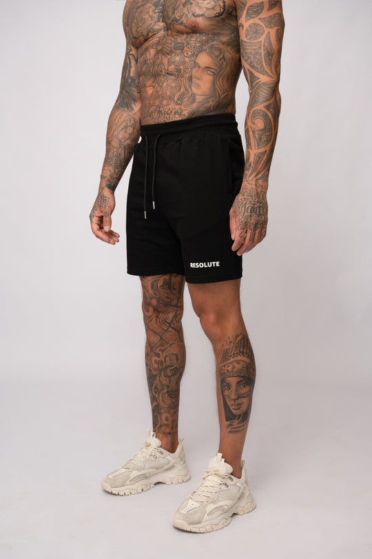 ICONIC CREST SHORTS | BLACK / WHITE