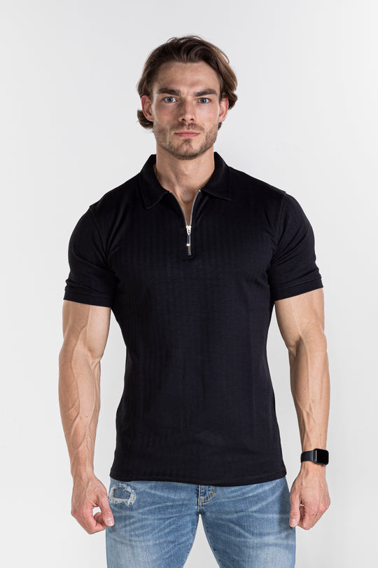 PREMIUM GARMENTS POLO | BLACK